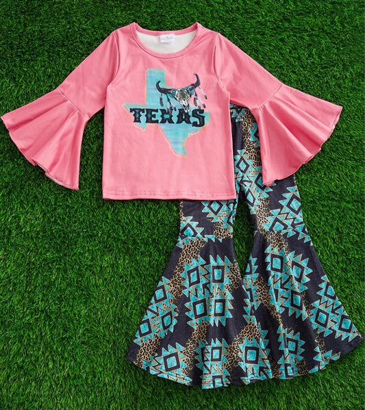 Texas pink top with Bells